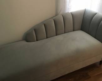Powder blue chase lounger/fainting couch