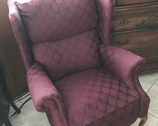 Burgundy recliner, great condition 