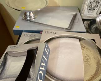 Towel serving trays. New in box.