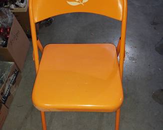 Sweet enamel metal folding chair set of 4