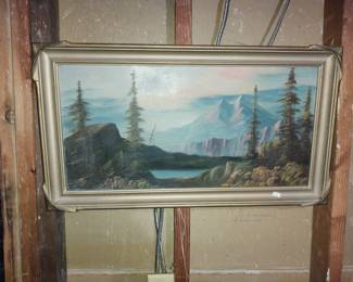 Antique framed art