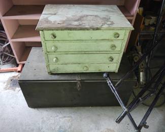 Antique wood cabinets