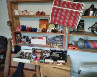 Vintage tools and ceramics