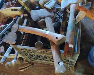 Vintage hatchets and hammers