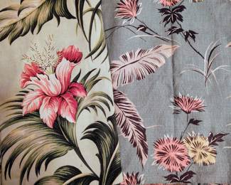 Large amount of antique bark cloth