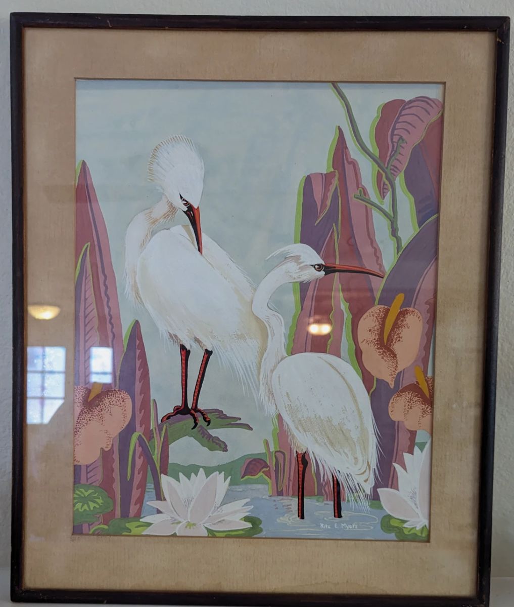 Original art - The Egret Marriage. 