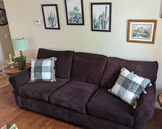 Purple/eggplant sofa