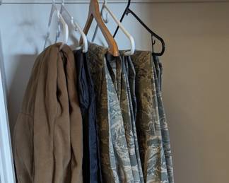 A few military uniform pants/clothes