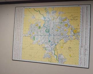 wichita wall map