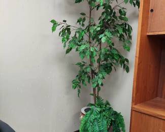 artificial plant in pot