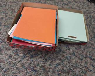 assorted file folders