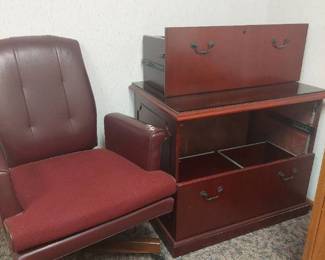 lateral file needs repaired on slider track and office chair