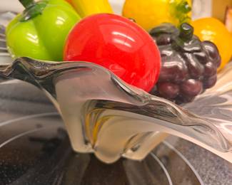 #Vintage hand blown fruits and veges 