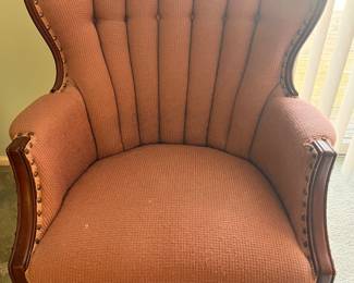 #Vintage Cannel back occasional chairs 