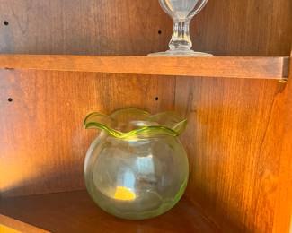 Apple green glas bowl 