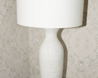 Blown glass & lucite table lamp