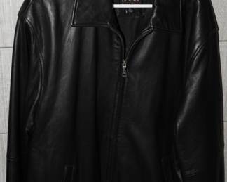 Jos A Bank leather jacket