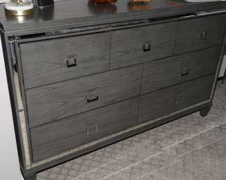 Furniture of America gray mirrored dresser