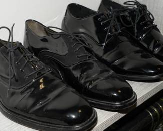 Patent leather shoes; Mezlan  & Harlem Knights
