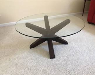 Modern Glass Top Coffee Table 