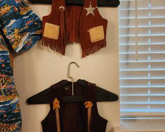 Kid Leather Cowboy Vests