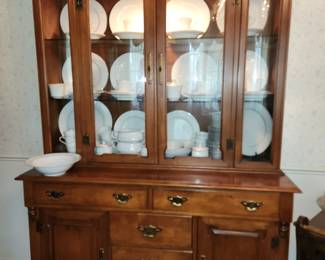 Hard Rock Maple China Cabinet by Young Republic 