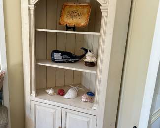 $295. Pine Shabby Chic corner cabinet.