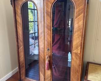 $150. Antique carved armoire. 