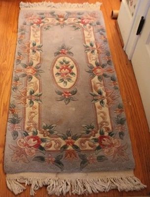 169 - Sculptured rug, 56 x 25

