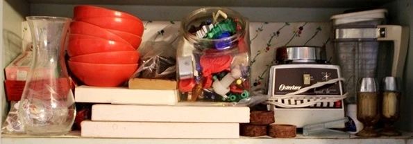 23 - Shelf lot of items
