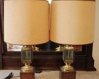 154 - Vintage pair buggy light 31" lamps
