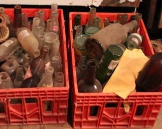 70 - 2 Crates assorted bottles
