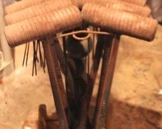 92 - Vintage croquet set, 26 x 16
