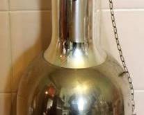 45 - Vintage metal decanter, 13.5"
