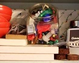23 - Shelf lot of items
