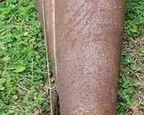 108 - Antique tobacco planter, 31"
