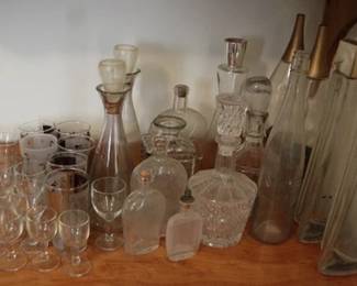 134 - Assorted decanters
