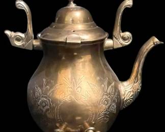 Victorian Brass Teapot