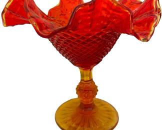 Vintage Fenton Amberina Glass