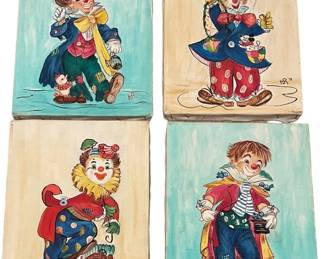 Custom Clown Art Canvas Paintings