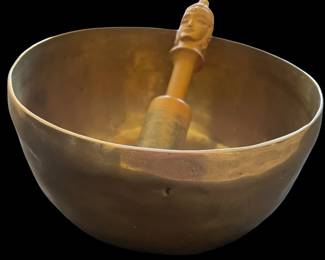 Tibetan Brass Hammered Singing Bowl