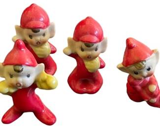 Six PIXIE Elf Collectible Figurines