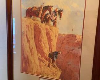 Russel Houston Signed Lithograph Print
