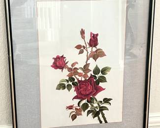 Embroidered framed art, 21" x 27" – $25