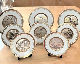 Gold rimmed dish set – $25