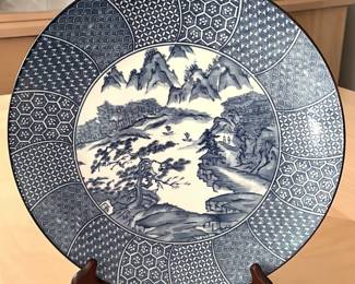 Asian style 12" plate – $40