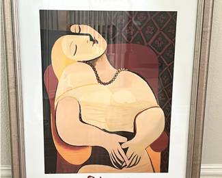 Picasso print, 26" x 30" – $30