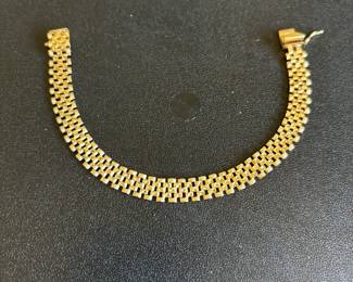 Beautiful 10K gold locking bracelet & much more gold & silver