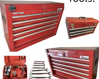 Craftsman tools and toolboxes, plus other tools!