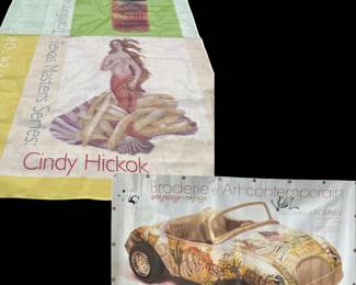 Local contemporary artist sunshades/banners